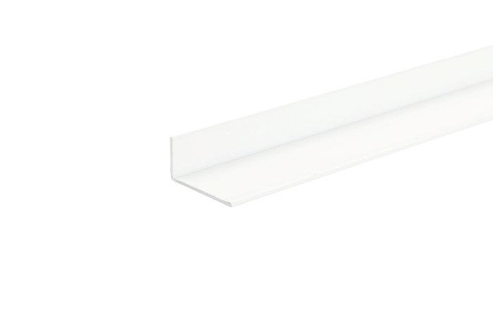 Vinkellist Alu Vit 25 x 25 mm - 1 m